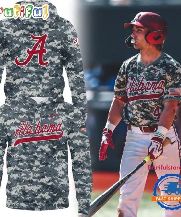 Alabama Crimson Tide Baseball Military Appreciation Special Edition Hoodie