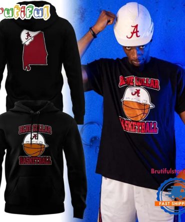 Alabama Crimson Tide Blue Collar Basketball 2026 Hoodie