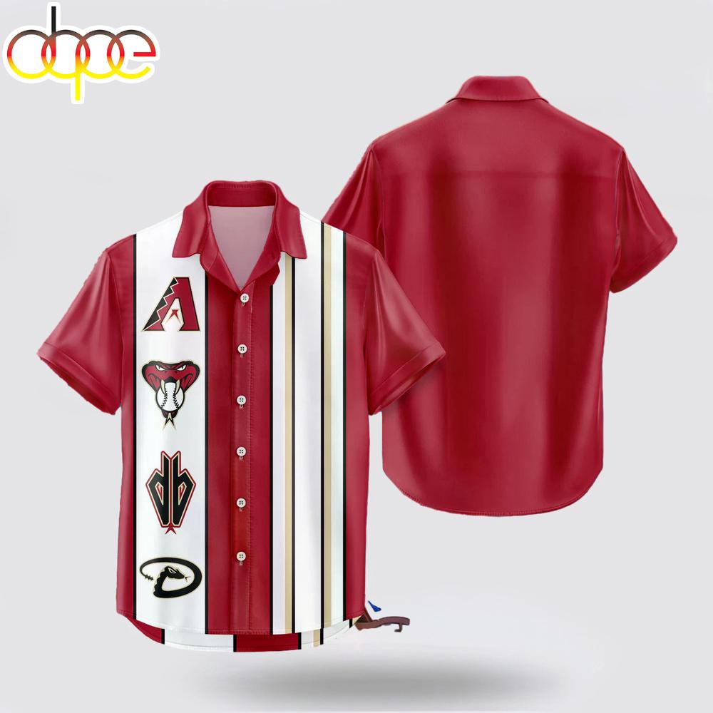 Arizona Diamondbacks Color Contrast Hawaiian Shirt
