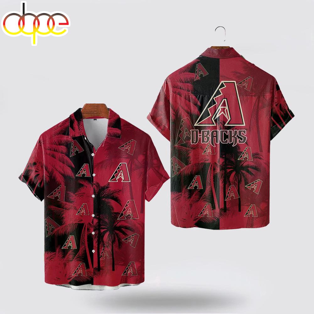 Arizona Diamondbacks Tree Pattern Hawaiian Shirt