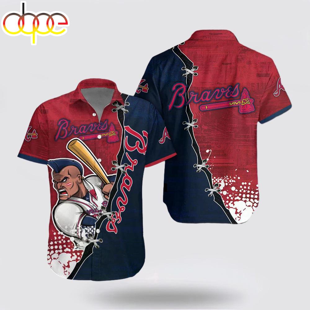 Atlanta Braves Mascot Hawaiian Shirt