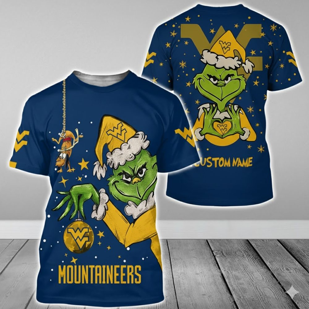 West Virginia Mountaineers College Football X Grinch Christmas Special Edition - 3D Shirt Hoodie
