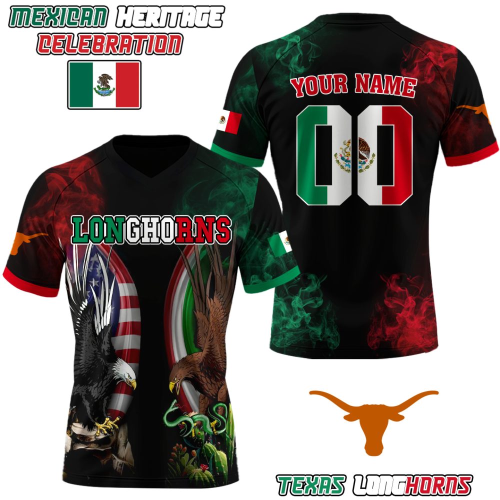 Texas Longhorns College Football X Mexican Heritage Celebration Special Edition Football Jersey