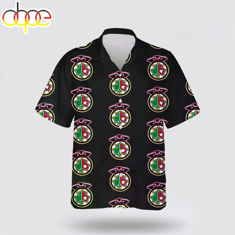Boston Celtics Basketball Logo Pattern Hawaiian Shirts