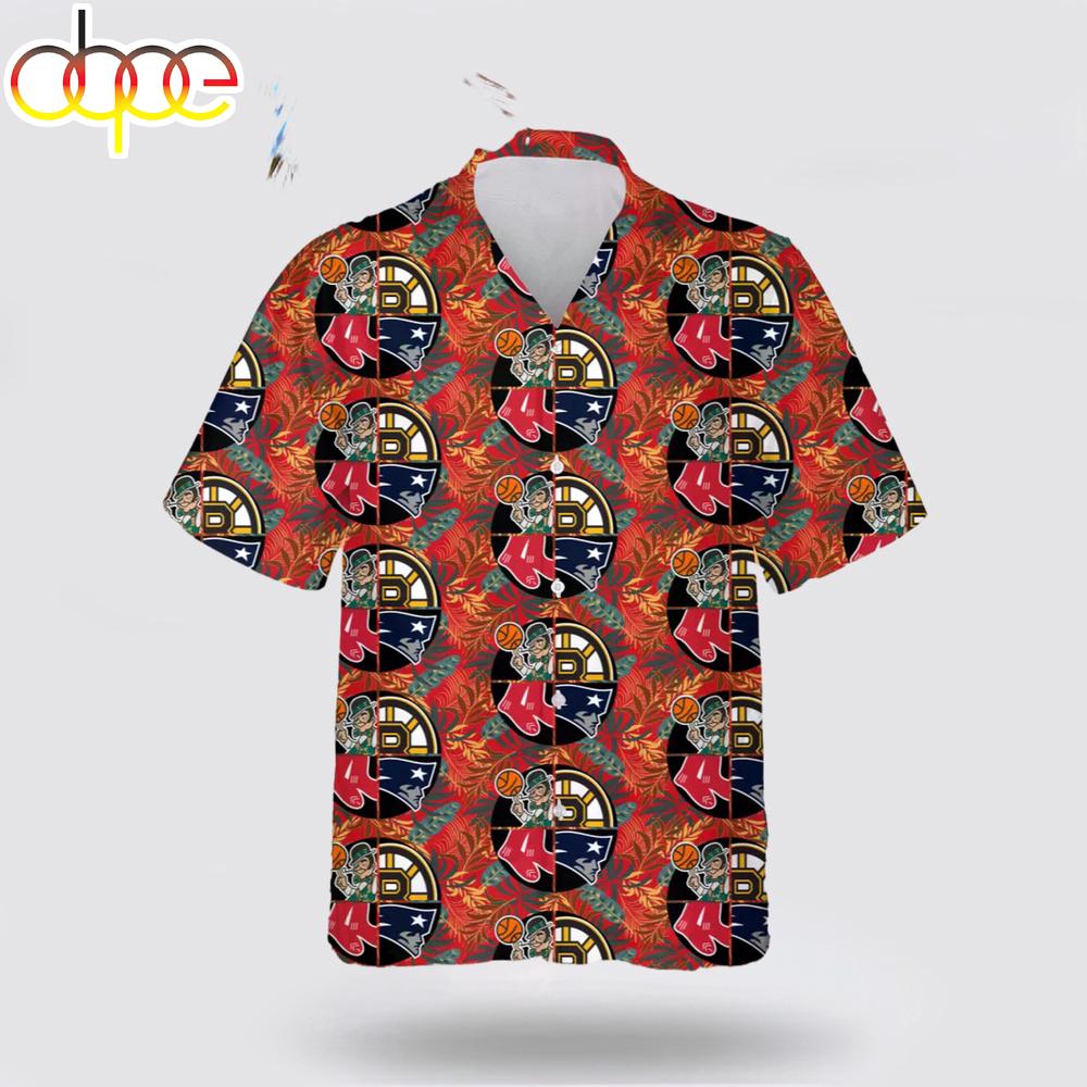 Boston Celtics Basketball Team Sport Hawaiian Shirt