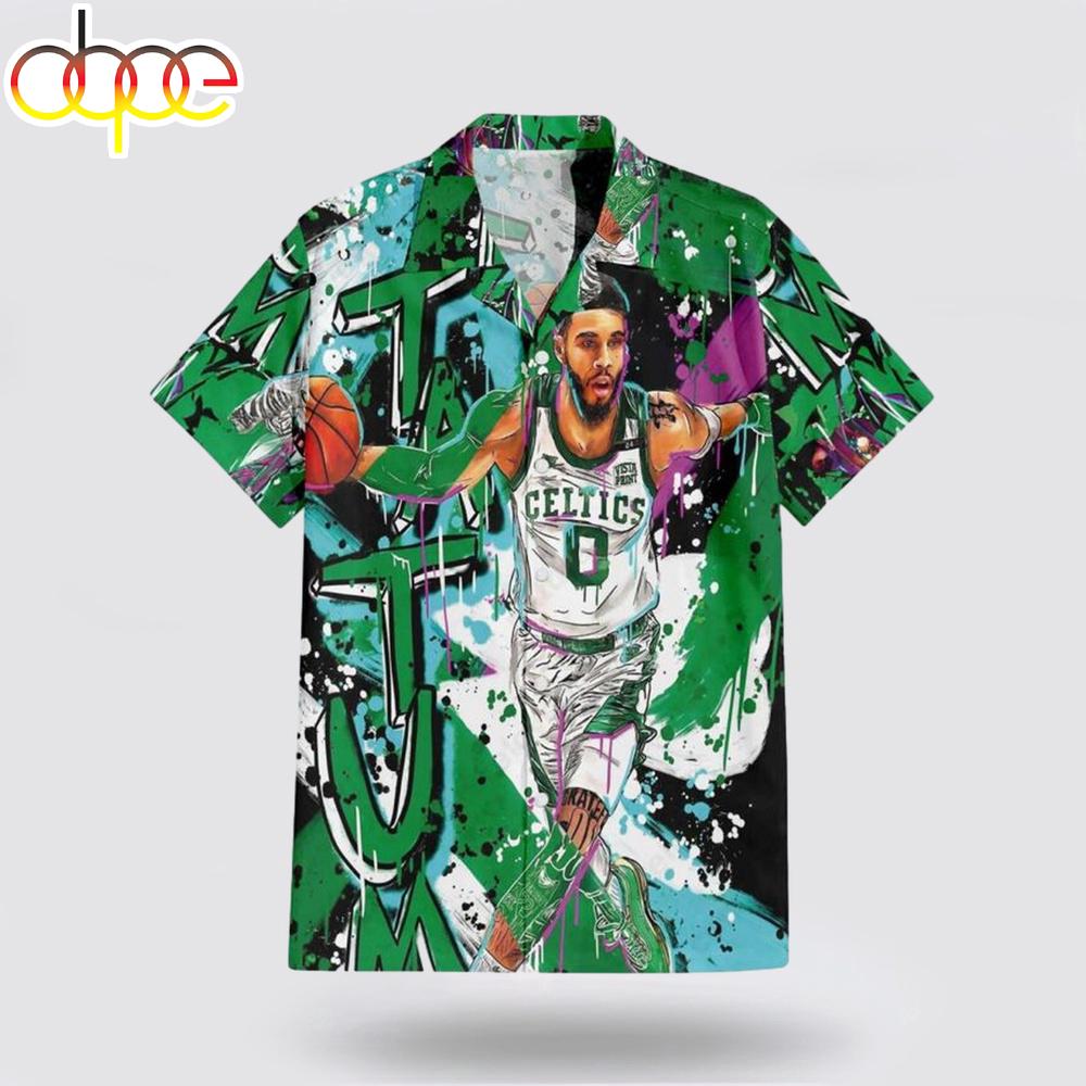 Boston Celtics Jayson Tatum Hawaiian Shirt
