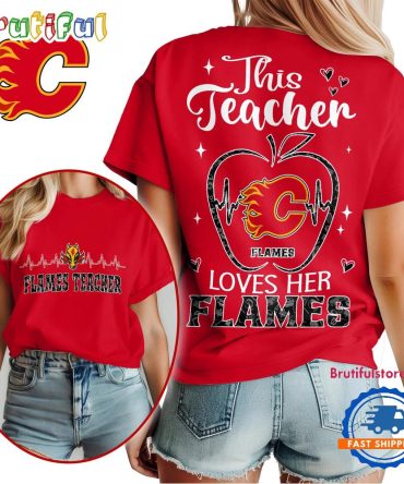 Calgary Flames Nhl Nurse Appreciation Month Unisex All Over Print T Shirt