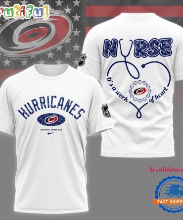 Carolina Hurricanes Nhl Nurse Appreciation Month 3D T Shirt
