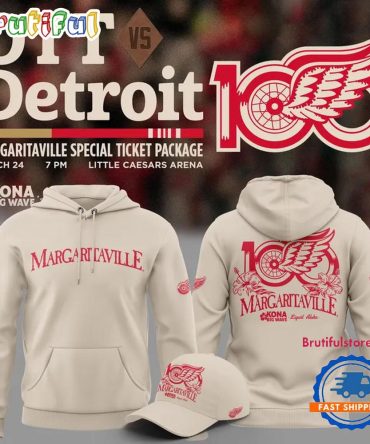 Detroit Red Wings Margaritaville 2026 Limited Edition Hoodie