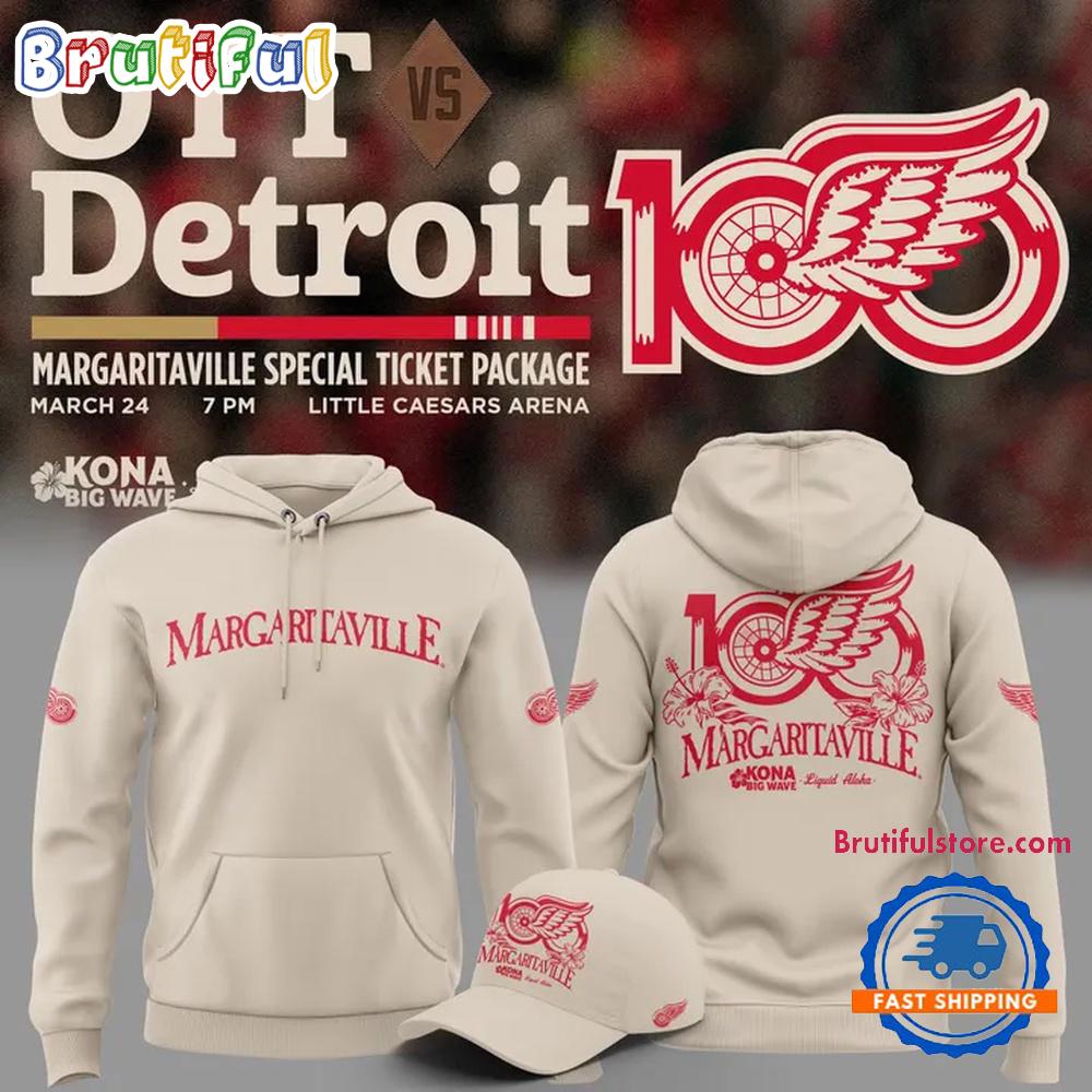 Detroit Red Wings Margaritaville 2026 Limited Edition Hoodie
