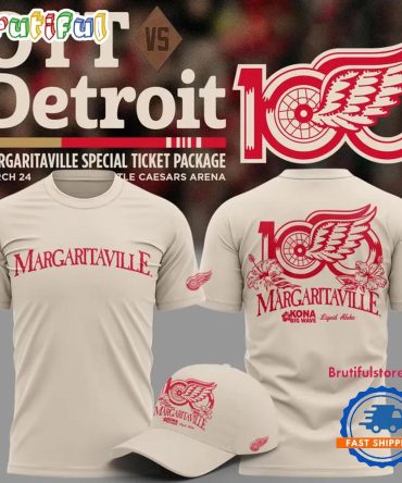 Detroit Red Wings Margaritaville 2026 Limited Edition T Shirt
