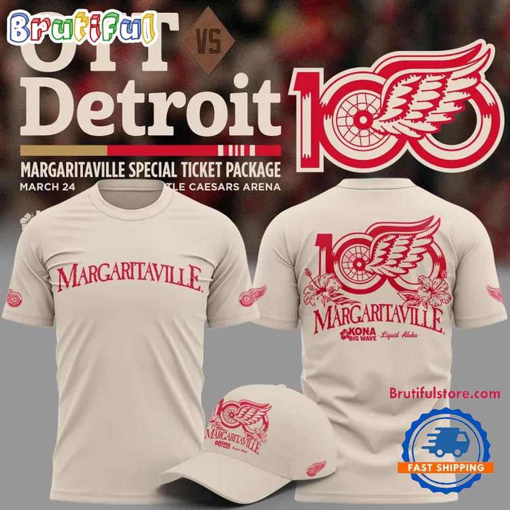 Detroit Red Wings Margaritaville 2026 Limited Edition T Shirt