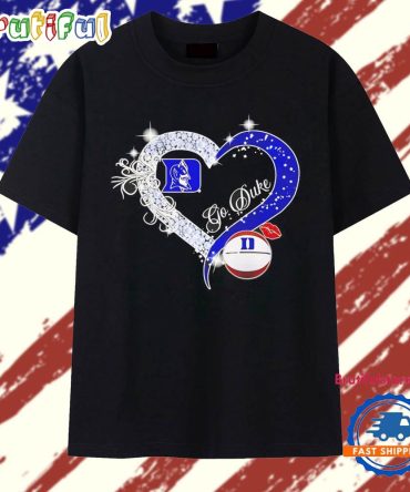 Diamond Heart Let’S Go Duke Blue Devils T Shirt