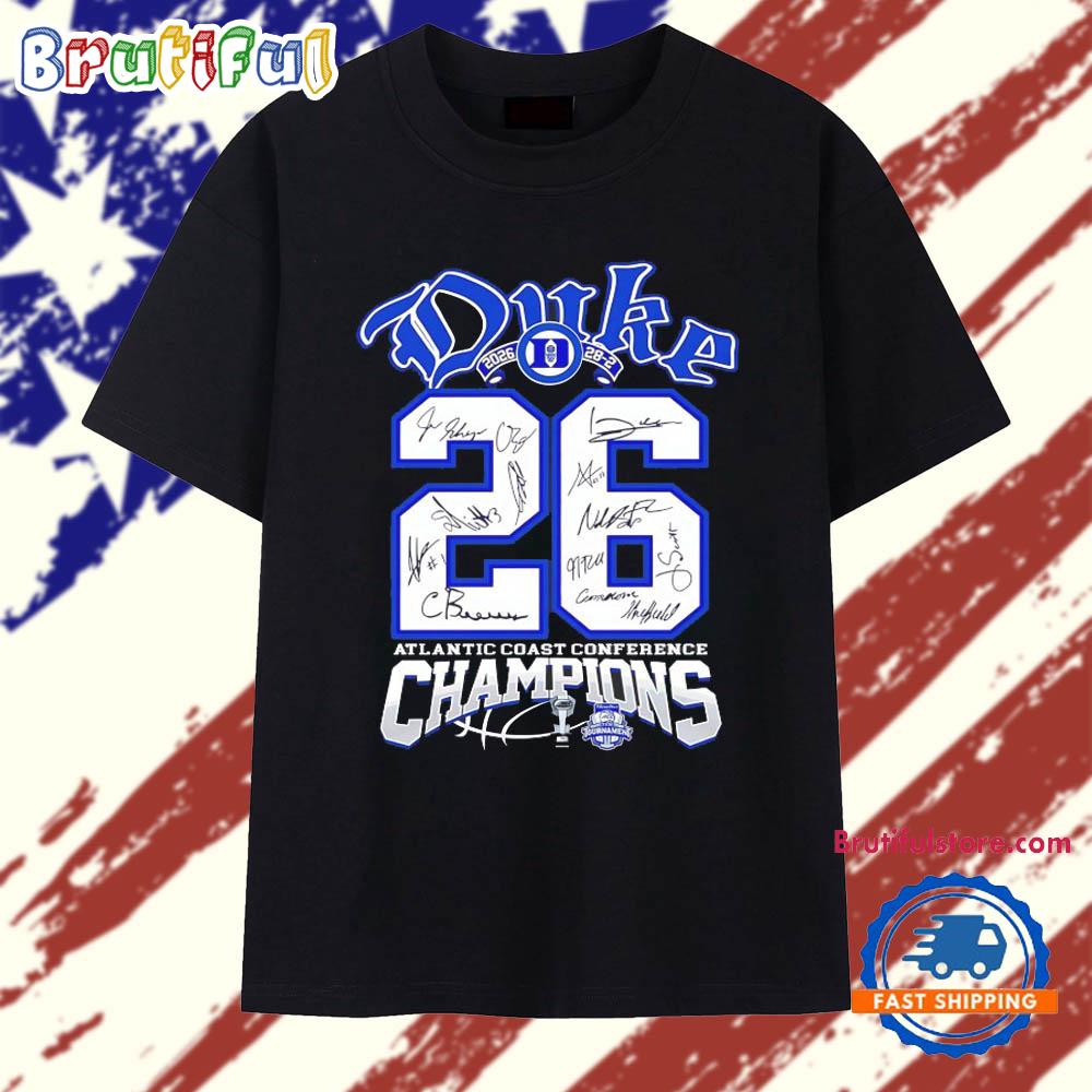 Duke Blue Devils Atlantic Coast Conference Champions T Shirt