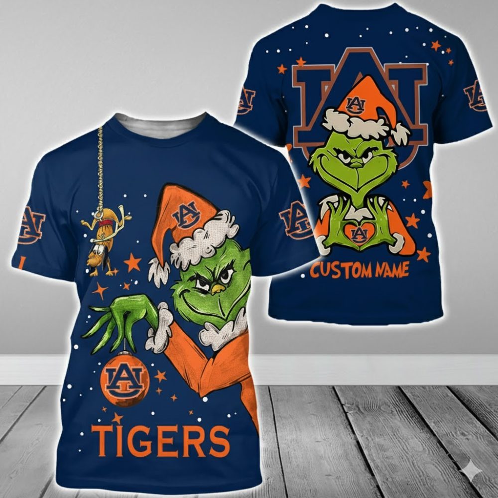 Auburn Tigers College Football X Grinch Christmas Special Edition - 3D Shirt Hoodie
