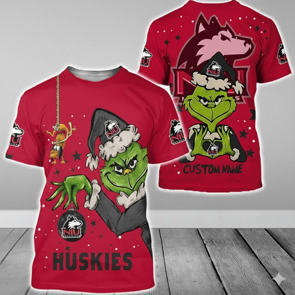 Northern Illinois Huskies College Football X Grinch Christmas Special Edition - 3D Shirt Hoodie
