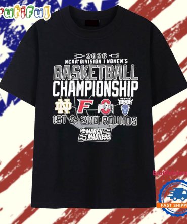 Fighting Irish Ohio State Bison Women’S Basketball Championship 2026 Ncaa Division March Madness T Shirt