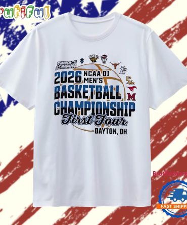 First Four Dayton Oh Men’S Basketball Championship 2026 Ncaa Division March Madness T Shirt