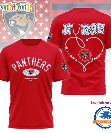 Florida Panthers Nhl Nurse Appreciation Month 3D T Shirt