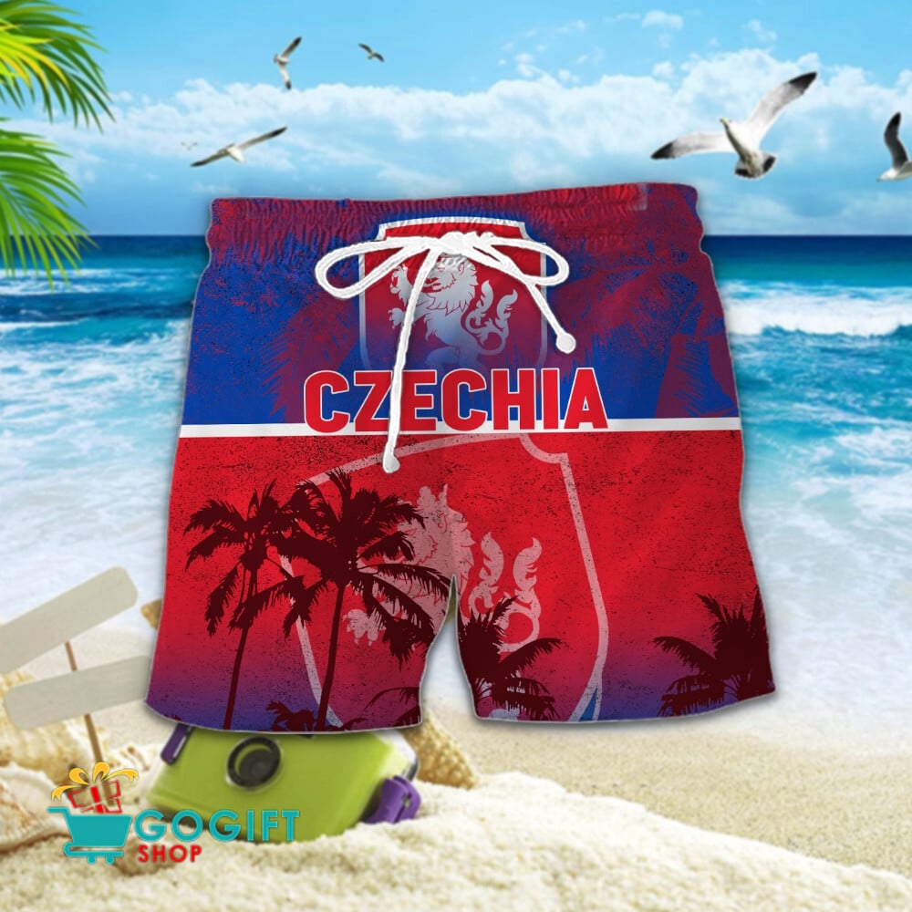 Czechia National Soccer Team Hawaiian Short