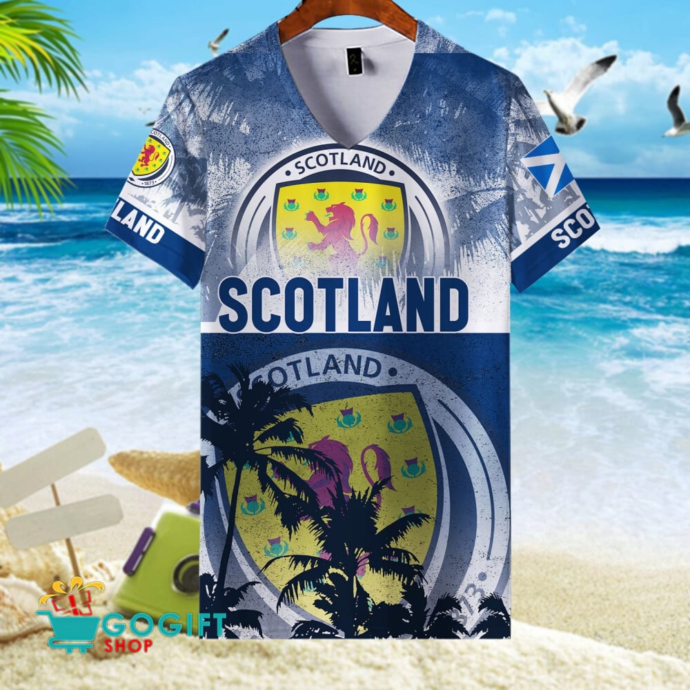 Scotland National Soccer Team V-Neck Jersey