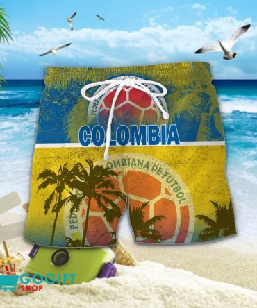 Colombia National Soccer Team Hawaiian Short