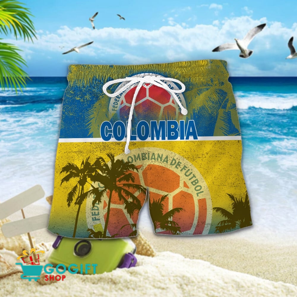 Colombia National Soccer Team Hawaiian Short