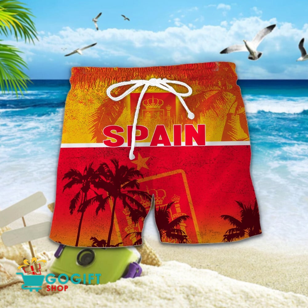 Spain National Soccer Team Hawaiian Short