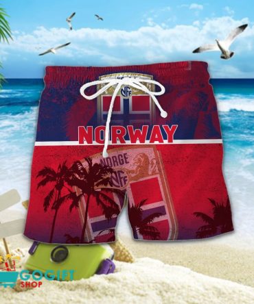 Norway National Soccer Team Hawaiian Short