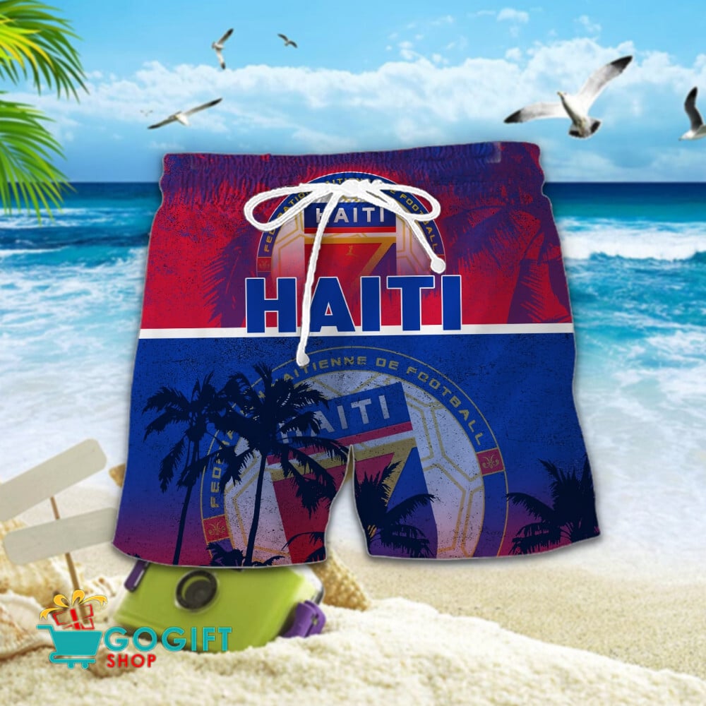 Haiti National Soccer Team Hawaiian Short