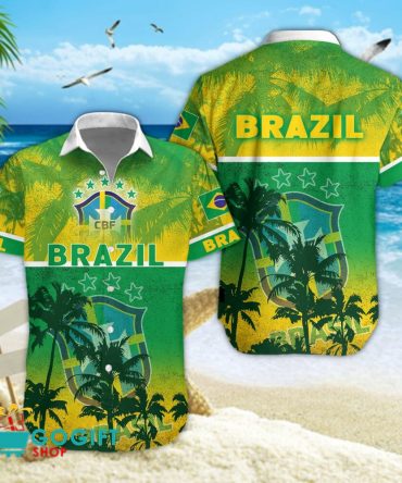 Brazil National Soccer Team Hawaiian Shirt