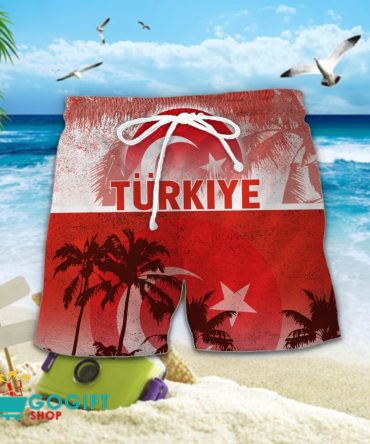 Turkiye National Soccer Team Hawaiian Short