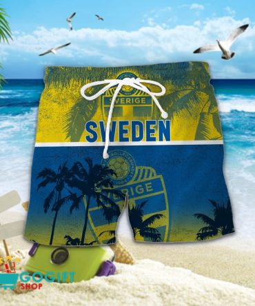Sweden National Soccer Team Hawaiian Short
