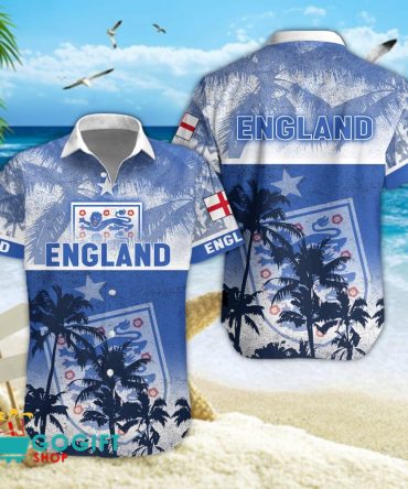 England National Soccer Team Hawaiian Shirt