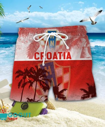 Croatia National Soccer Team Hawaiian Short