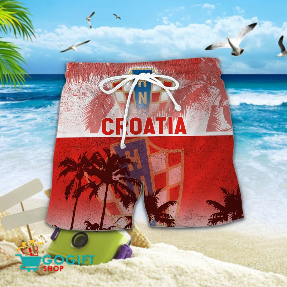 Croatia National Soccer Team Hawaiian Short