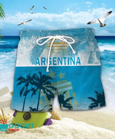 Argentina National Soccer Team Hawaiian Short