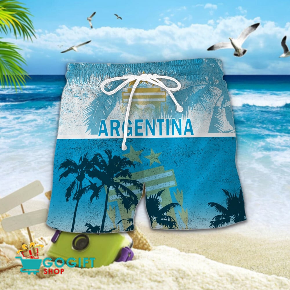 Argentina National Soccer Team Hawaiian Short
