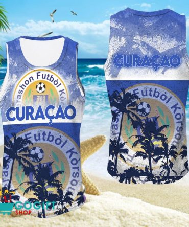 Cura?ao National Soccer Team Sleveless Jersey
