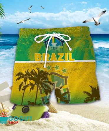 Brazil National Soccer Team Hawaiian Short