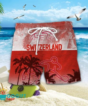 Switzerland National Soccer Team Hawaiian Short