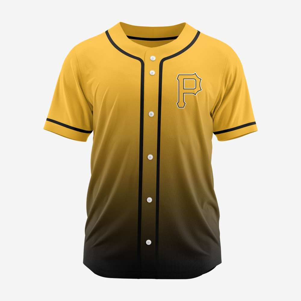 Mlb Pittsburgh Pirates Personalized Gradient Design Baseball Jersey St2401