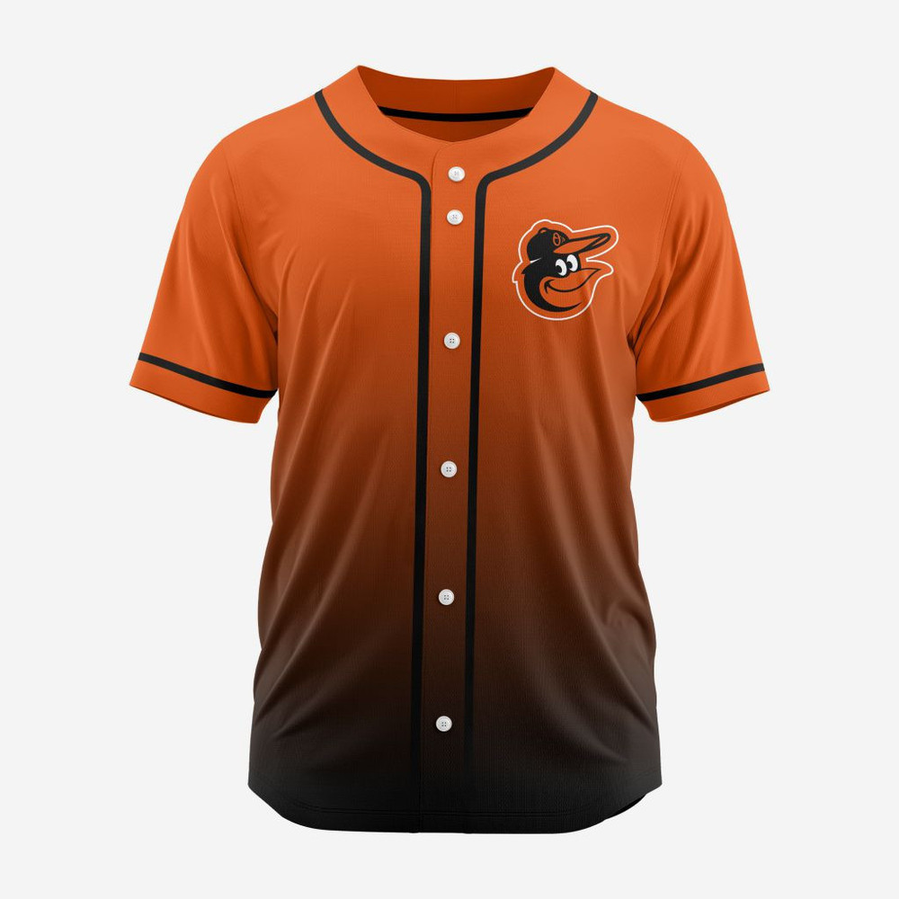Mlb Baltimore Orioles Personalized Gradient Design Baseball Jersey St2401