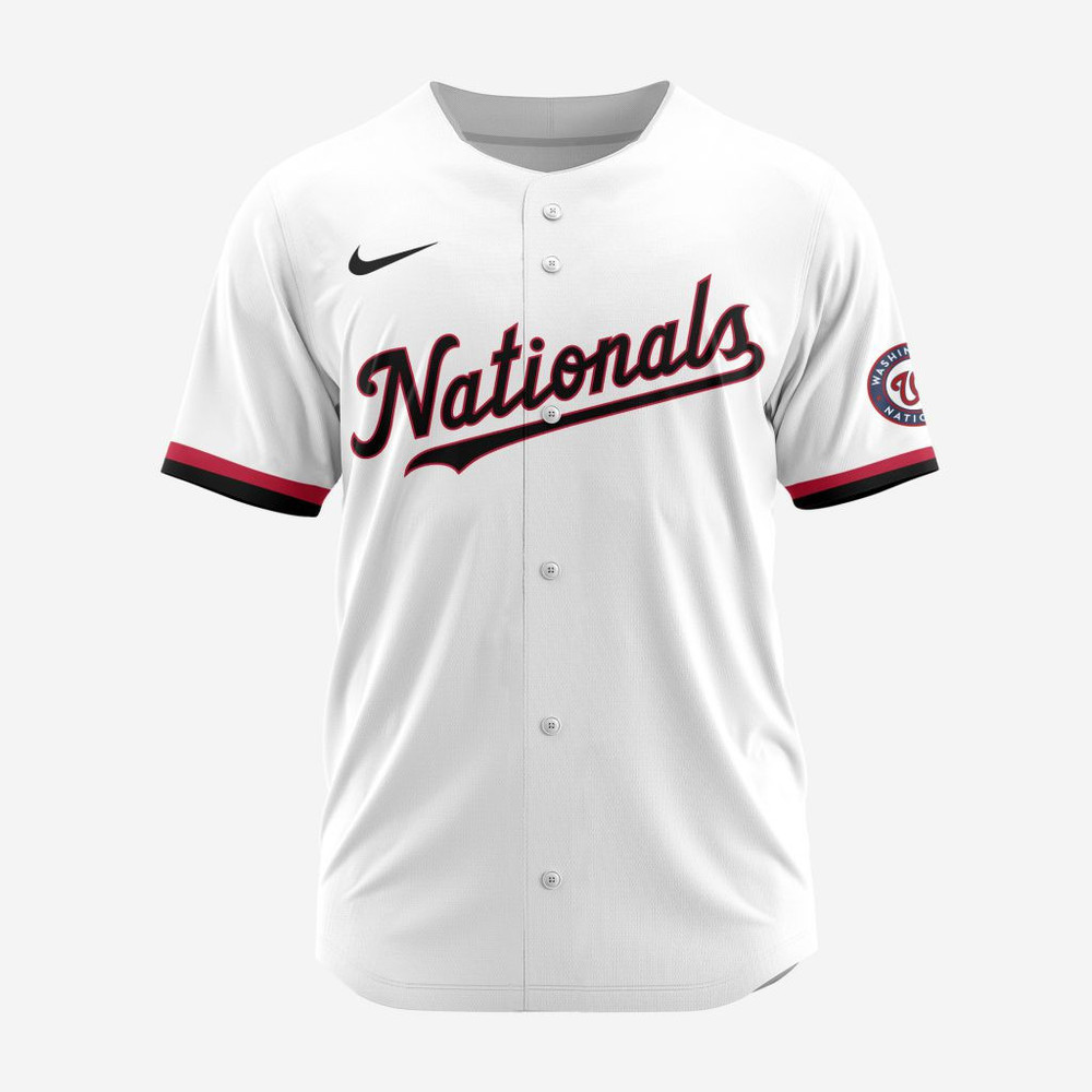 Mlb Washington Nationals Personalized 2024 Home Baseball Jersey