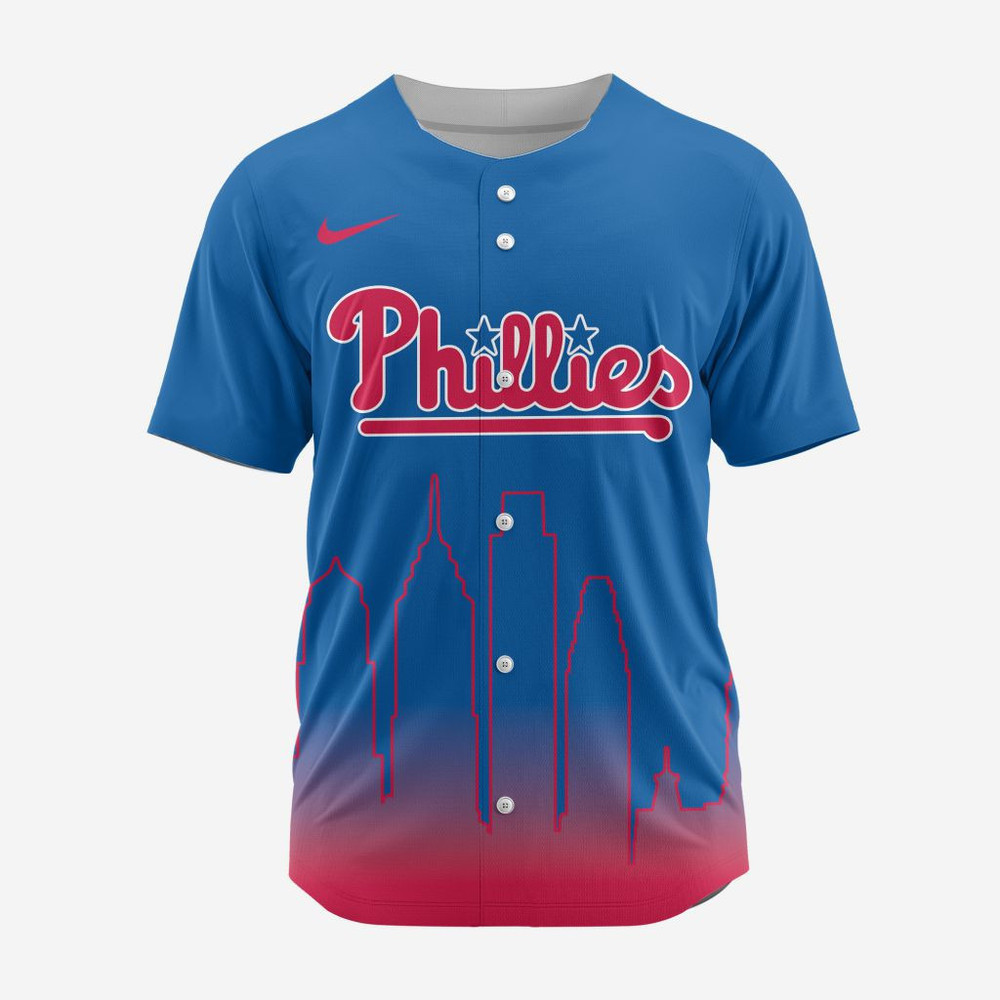 Mlb Philadelphia Phillies Special City Edition Concept Baseball Jersey St2402