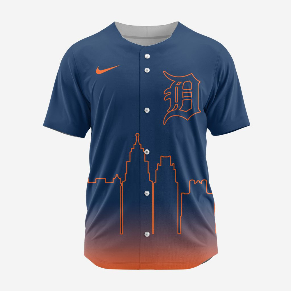 Mlb Detroit Tigers Special City Edition Concept Baseball Jersey St2402