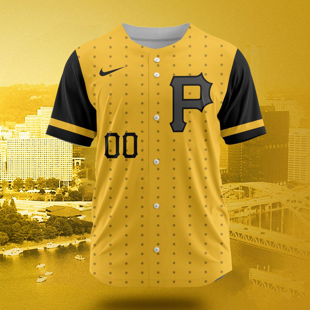 Mlb Pittsburgh Pirates Personalized City Connect Concept Design Baseball Jersey St2401