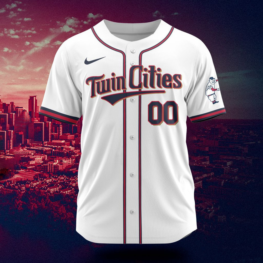 Mlb Minnesota Twins Personalized City Connect Concept Design Baseball Jersey St2401