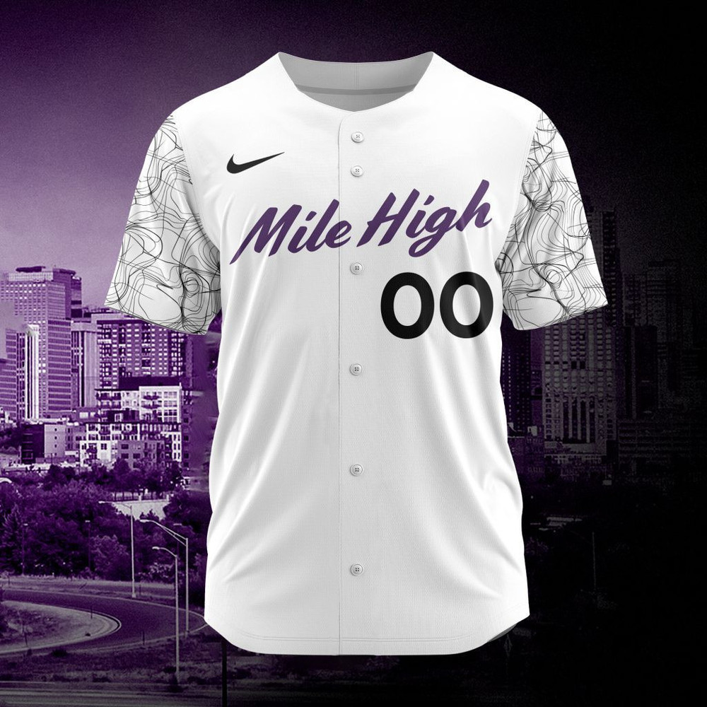 Mlb Colorado Rockies Personalized City Connect Concept Design Baseball Jersey St2401