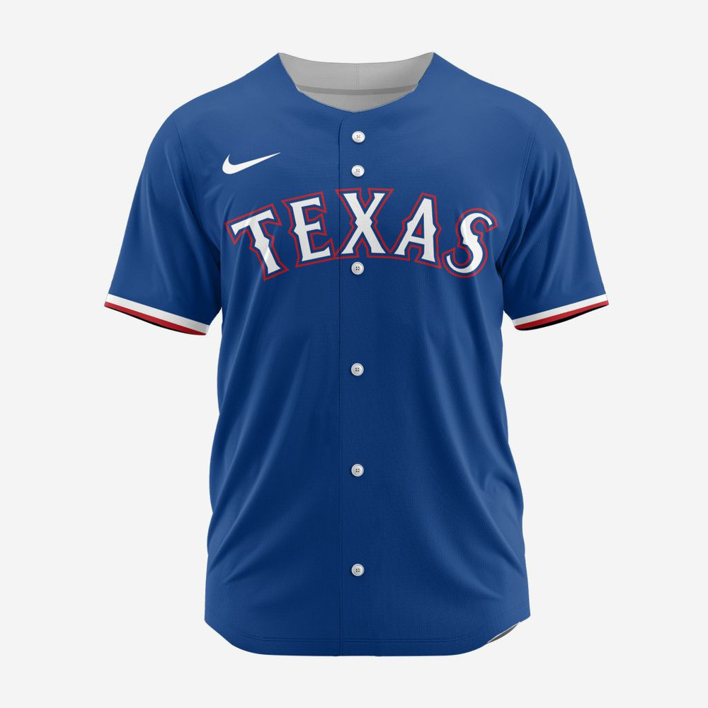 Mlb Texas Rangers Personalized Alternate 02 Baseball Jersey
